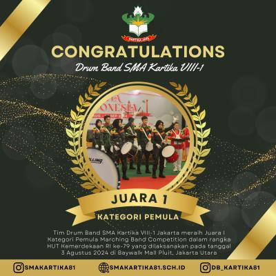 Db Kartika Juara 1 Pemula Marching Band Competition Hut Ri Ke 79