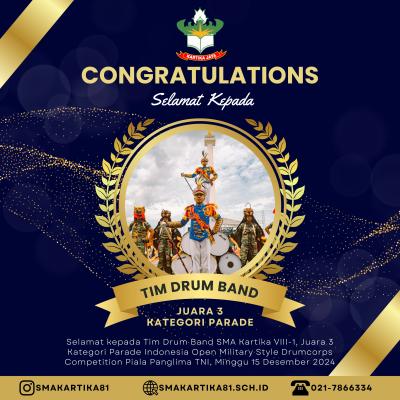Db Kartika Juara 3 Indonesia Open Military Style Drumcorps