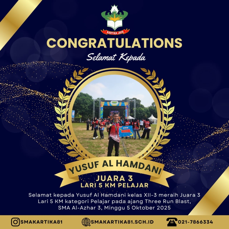 JUARA 3 LARI 5 KM PELAJAR - YUSUF AL HAMDANI